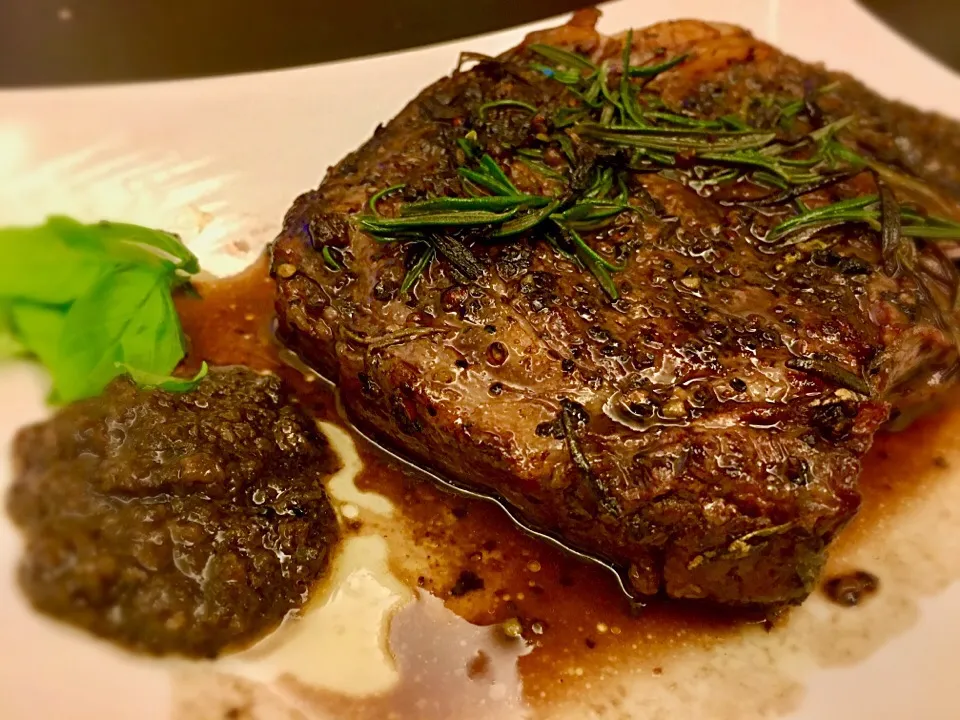 Black truffle + Rib eye by precision cooker|Alvin Loさん