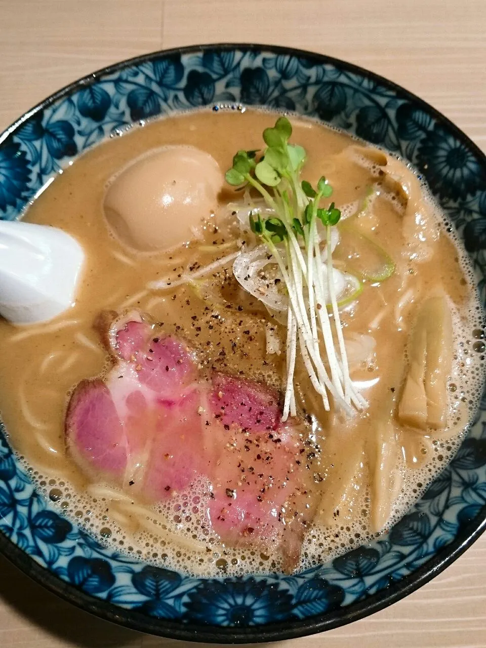 半熟味玉鶏白湯魚介ラーメン|絢那さん