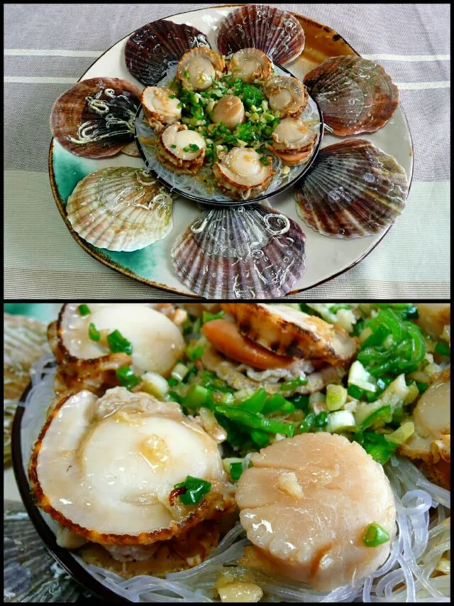 蒸扇贝 - steamed scallops|steven z.y.さん