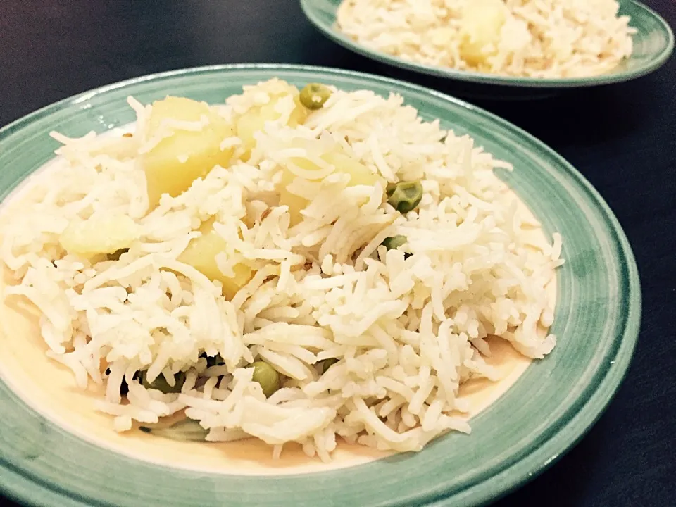 Potato and peas pilau rice|Fatima Sameena Sharifさん