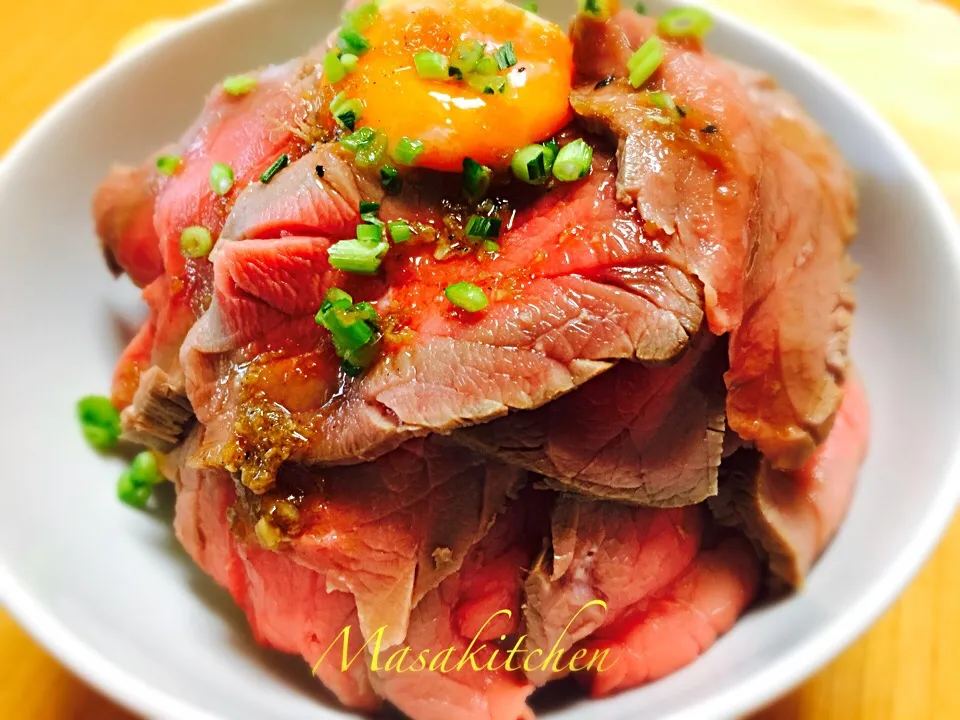 Roast beef bowl for lunch|Masakiさん