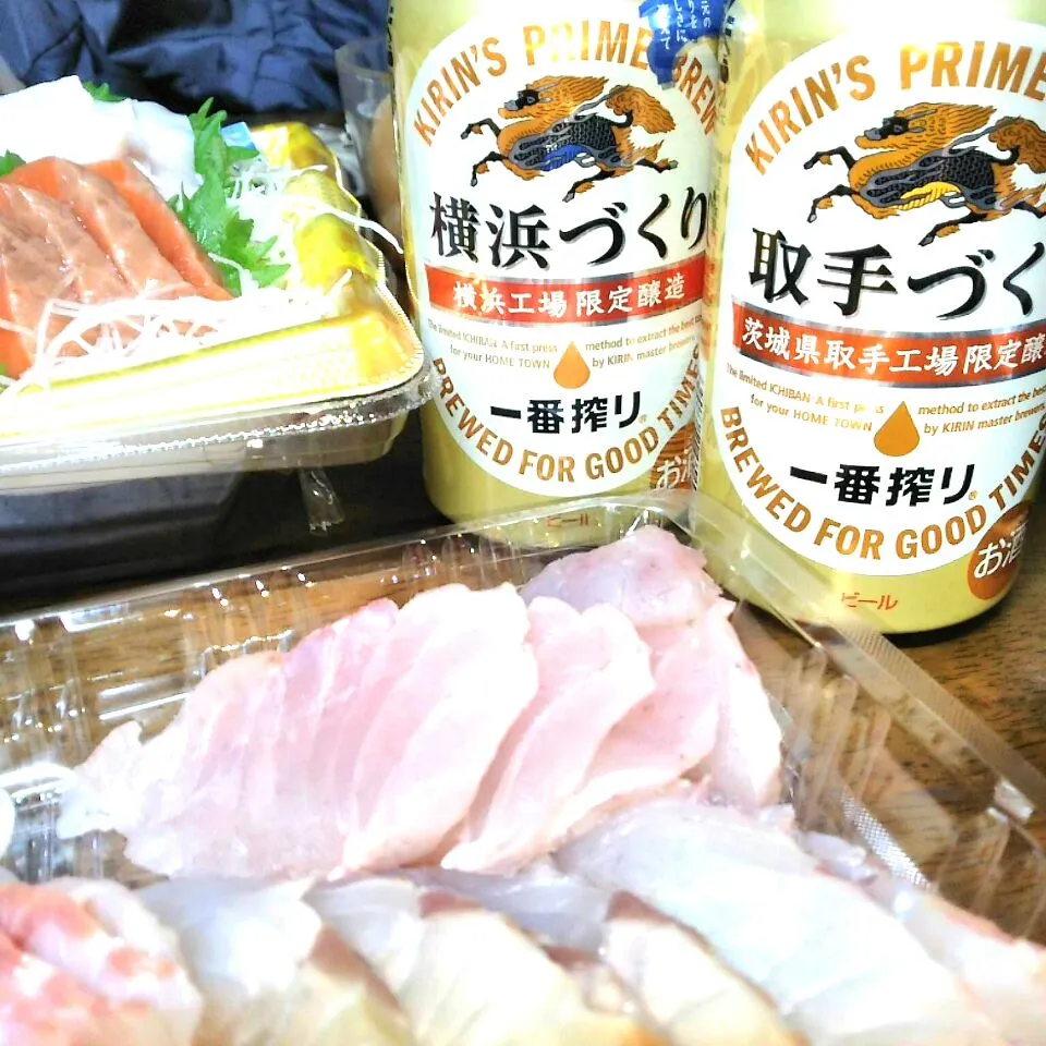 いただきものの釣ったスズキで
  飲みくらべ🍻|miimiさん