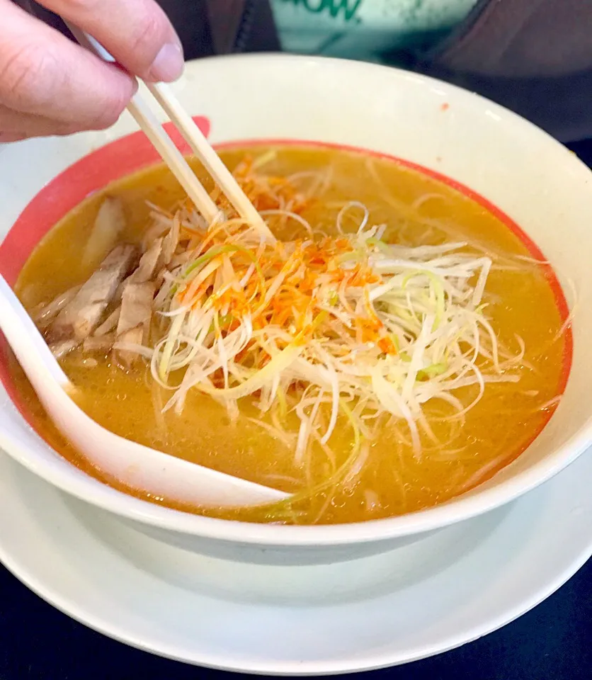 Snapdishの料理写真:ネギ味噌ラーメン|kakoさん