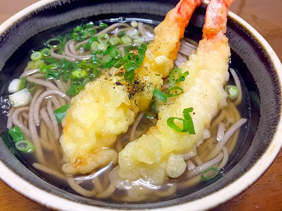 年越し蕎麦（海老天は惣菜コーナーの）|みっちんさん