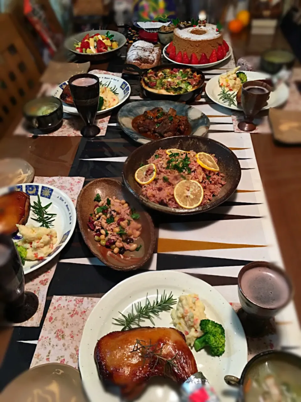 Snapdishの料理写真:クリスマスディナー|yomechanさん