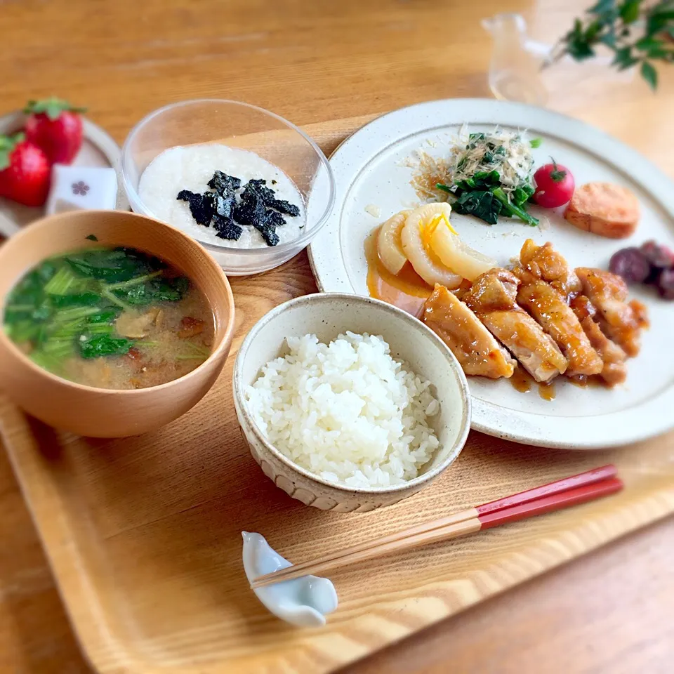 Snapdishの料理写真:三日とろろのお家ランチ|kunipさん