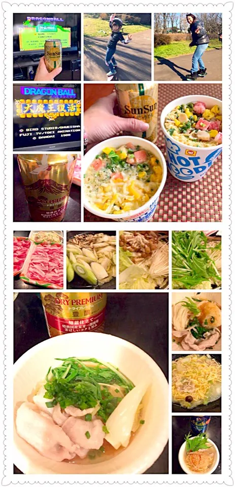 Cup Noodles,Shabu‐shabu&Ramen pot♨️ｶｯﾌﾟ麺ﾗﾝﾁ🍻豚しゃぶしゃぶﾗｰﾒﾝ鍋|🌈Ami🍻さん