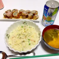 Snapdishの料理写真:クリームシチューリゾット|Mai Sagaraさん