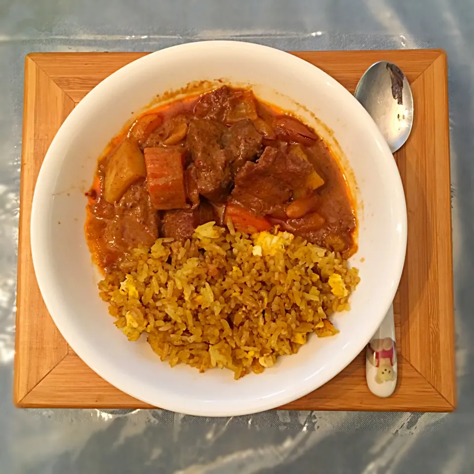 Lamb Massamun with Curry Fried Rice 🍛|Lukkaew_Lkさん