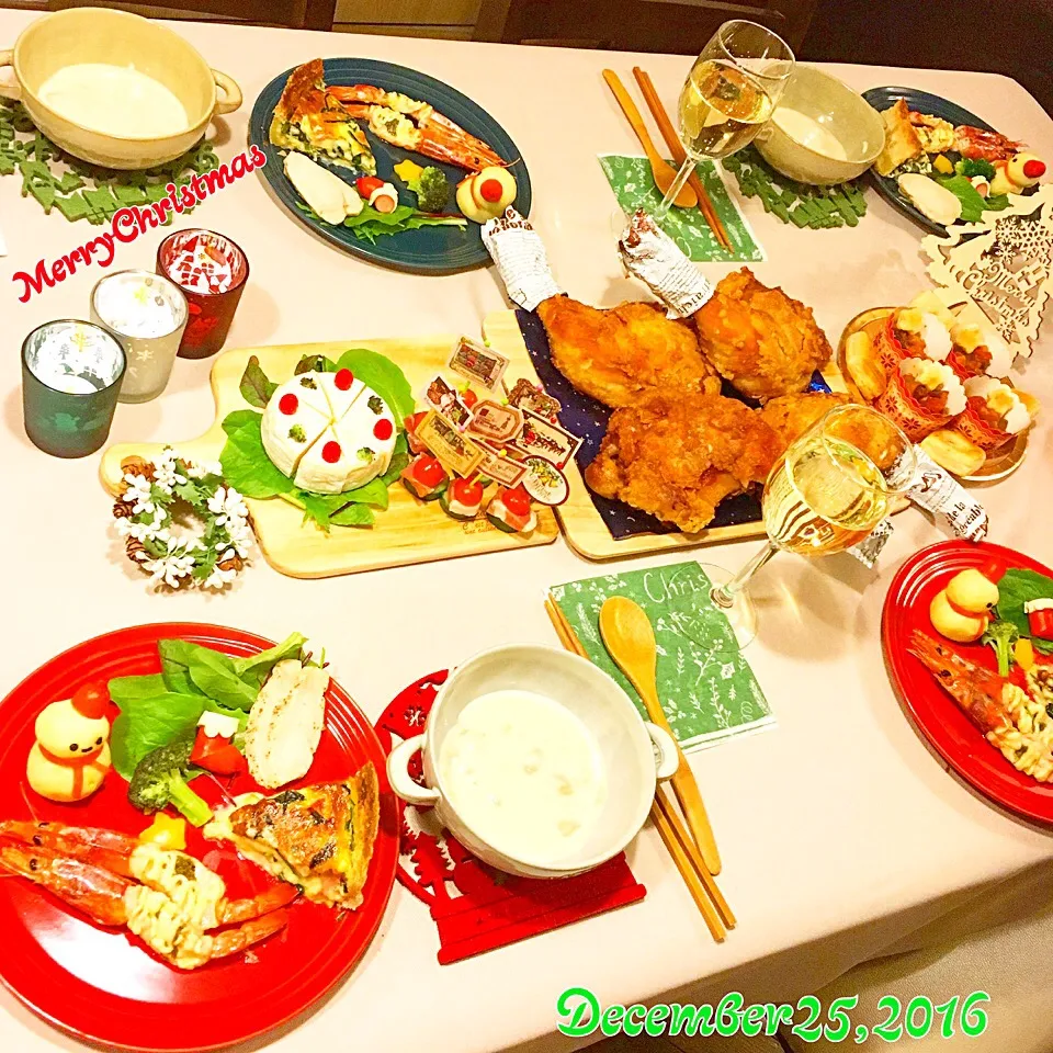 Snapdishの料理写真:お家クリスマスパーティー|たま母さん