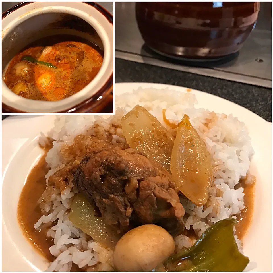 Snapdishの料理写真:ココットカレー@紅花別館(日本橋)|塩豚骨さん