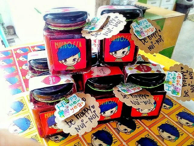 "Strawberry Jam Homemade"😁💛💚#ของขวัญปีใหม่💛💚|nuibossa fb.Nui Bossaさん