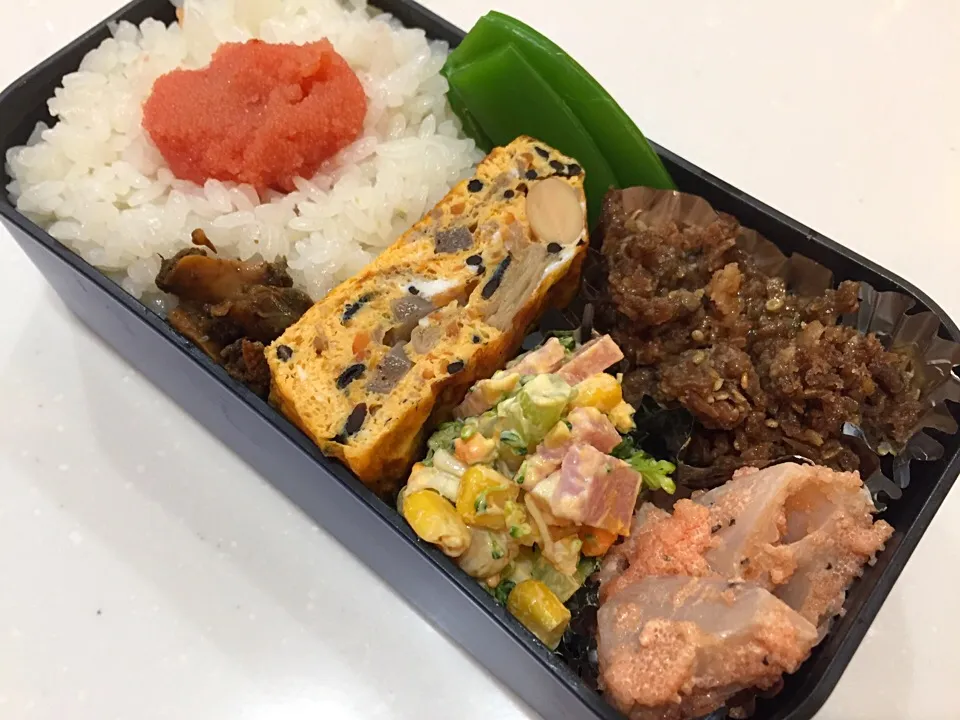 Snapdishの料理写真:2017年1月4日の婿殿のお弁当|永島 恵さん