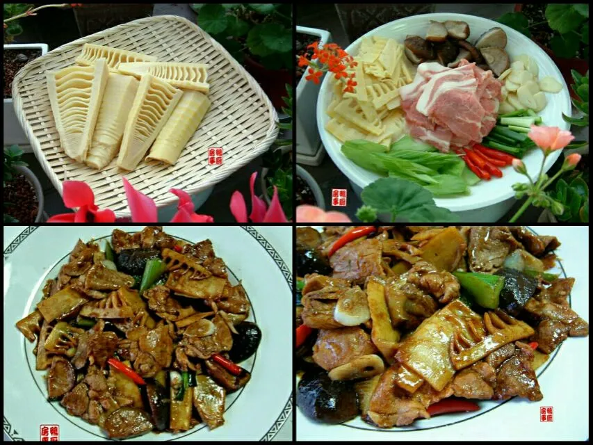 春笋炒肉 - stir-fried bamboo shoots and pork|steven z.y.さん