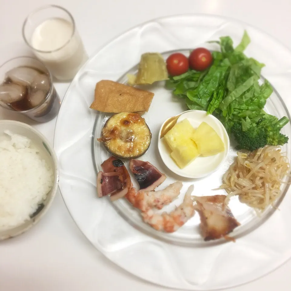 2017年1月5日の「ドクターにしやま由美式時計回り食べダイエットプレート」の朝食を皆様にご紹介しますね‼️|ドクターにしやま由美式時計回りダイエットプレートさん