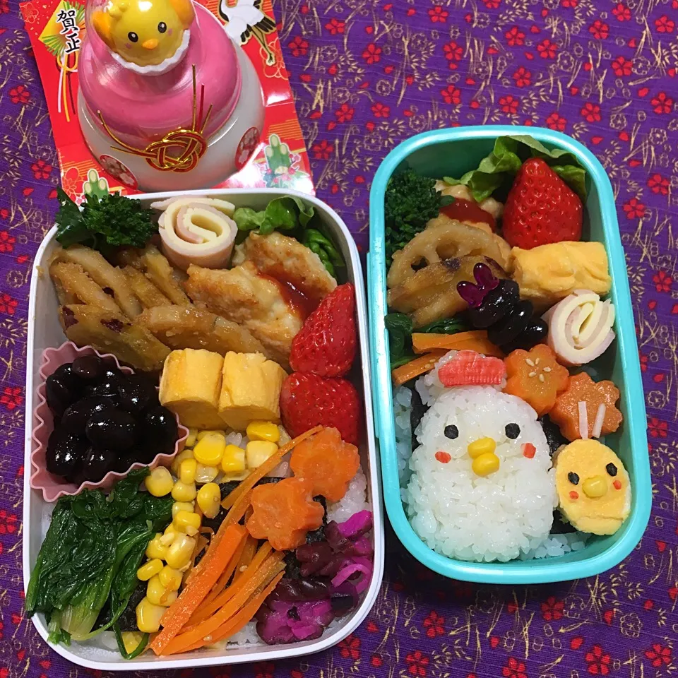 新年最初の酉年弁当🐔親子弁当|かずみさん