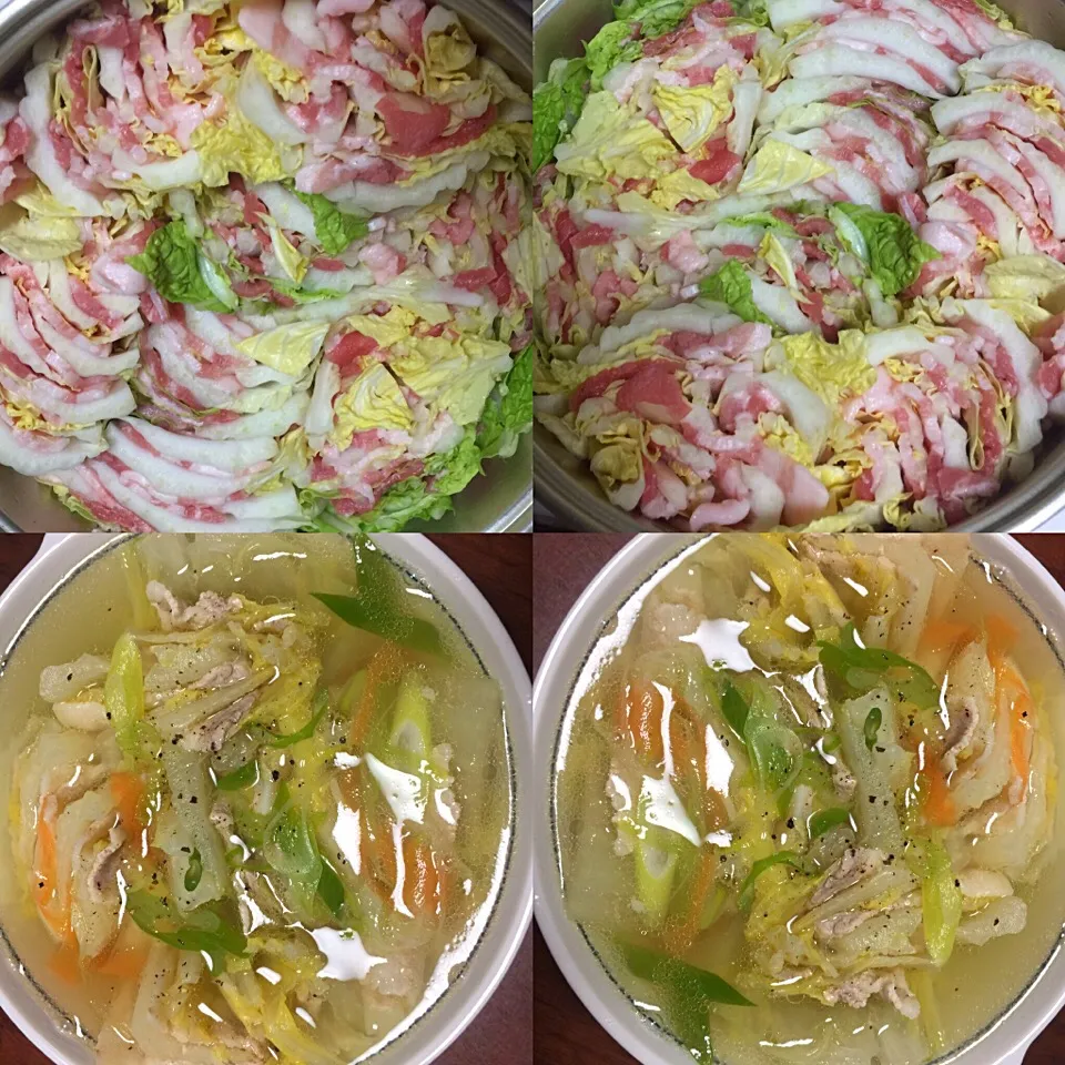 🍲Vegetable soup slice of pork roll , Done by me 🍃|🍀oanh🎀さん