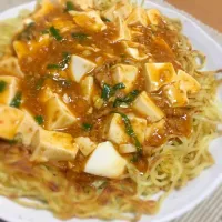 Snapdishの料理写真:麻婆焼きそば|torurotさん