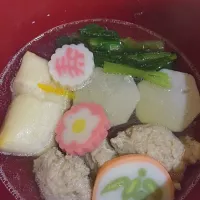 関東風お雑煮ですが鶏団子|juicyさん