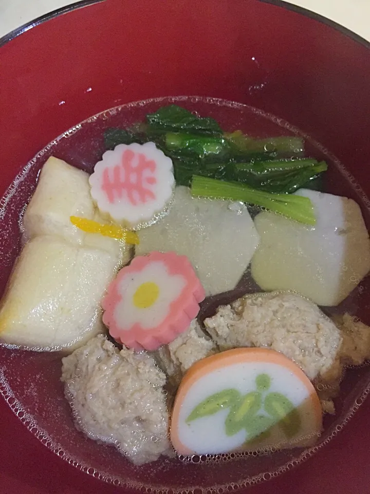 関東風お雑煮ですが鶏団子|juicyさん