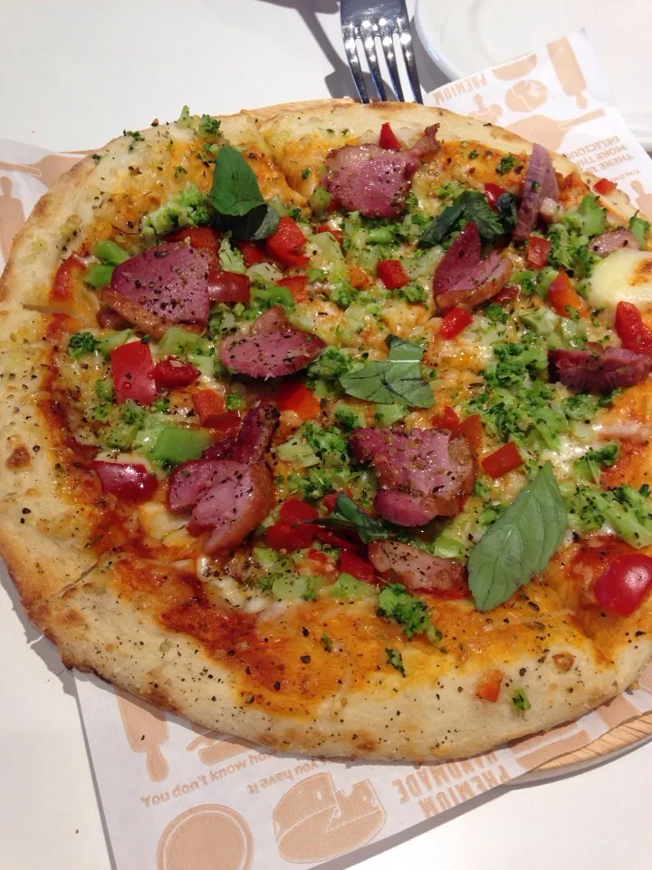 pizza-duck & veggies|y.kさん