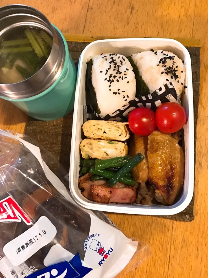 ホロホロ手羽先、カブと肉団子のスープ弁当🍱
#中学生男子弁当 #弁当 #お弁当|ちっくんさん