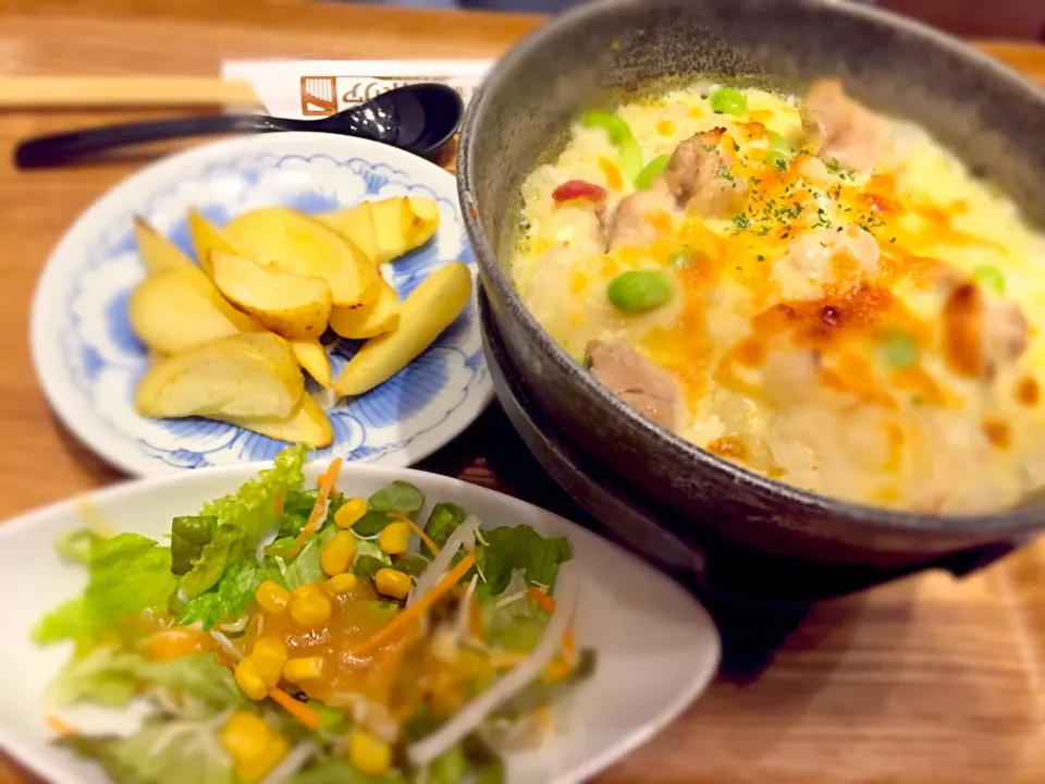 チキンと枝豆のチーズドリア|おべんとかあさんさん