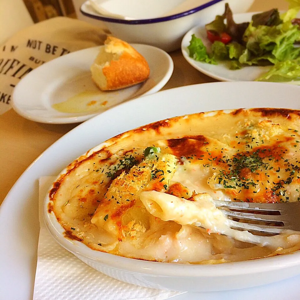 かにグラタン Crab au gratin〜🦀    #冬 #神戸 #ランチ|angiee♡さん