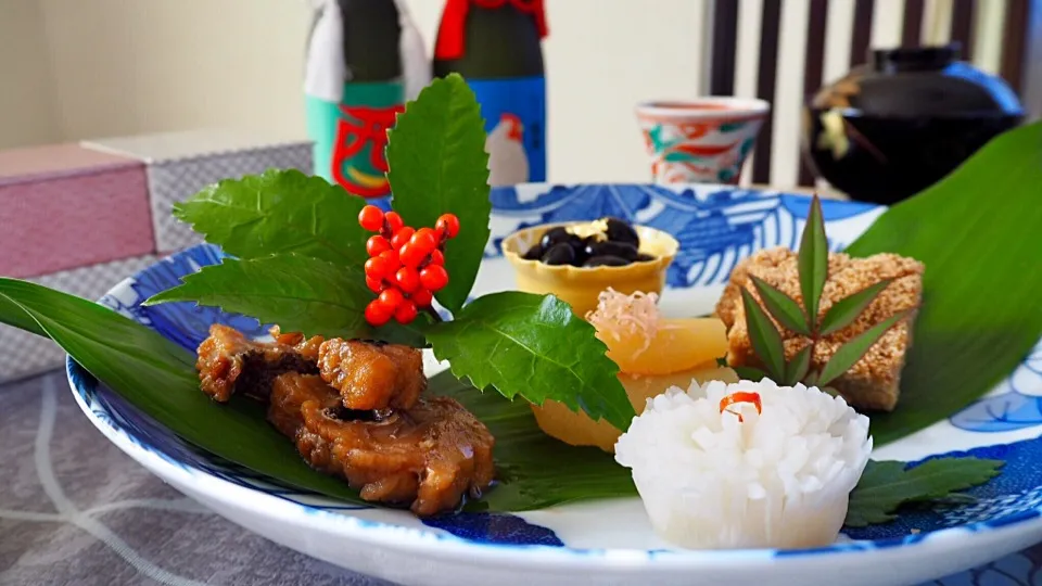 棒ダラ、菊花かぶ、松風焼き、数の子、黒豆♪|くにぽんさん