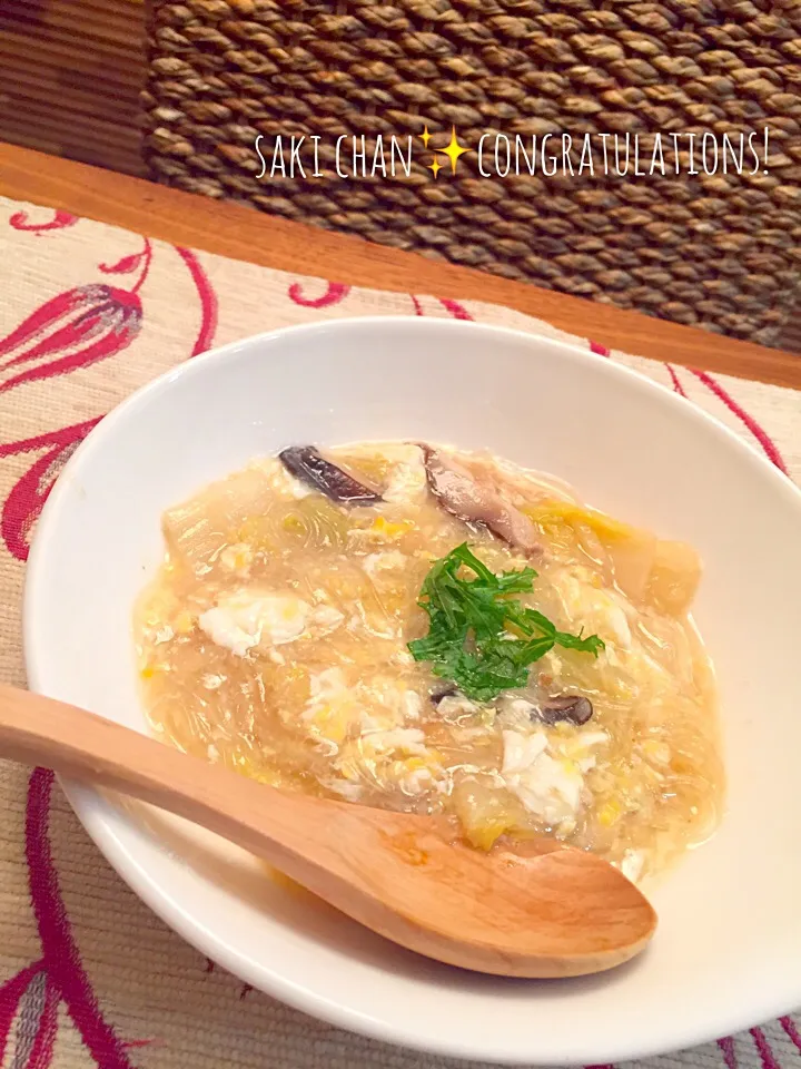 咲きちゃんさんの料理 じんわりホカホカ✨とろみ生姜春雨麺✨|りまこさん