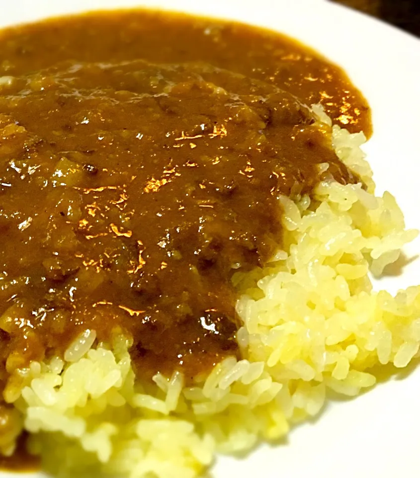 今年初めての
バターライスに「大辛カレー」
激辛じゃないよ|muutさん