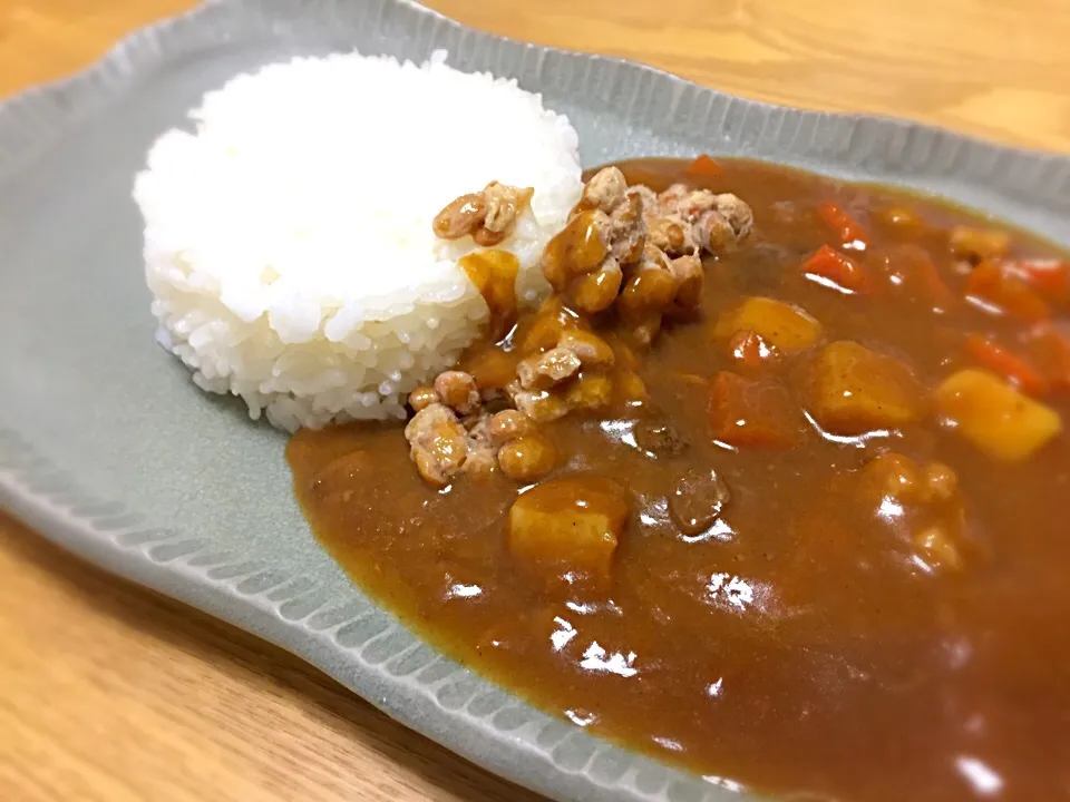 玄関開けたら5分で納豆カレー☆|あやさん