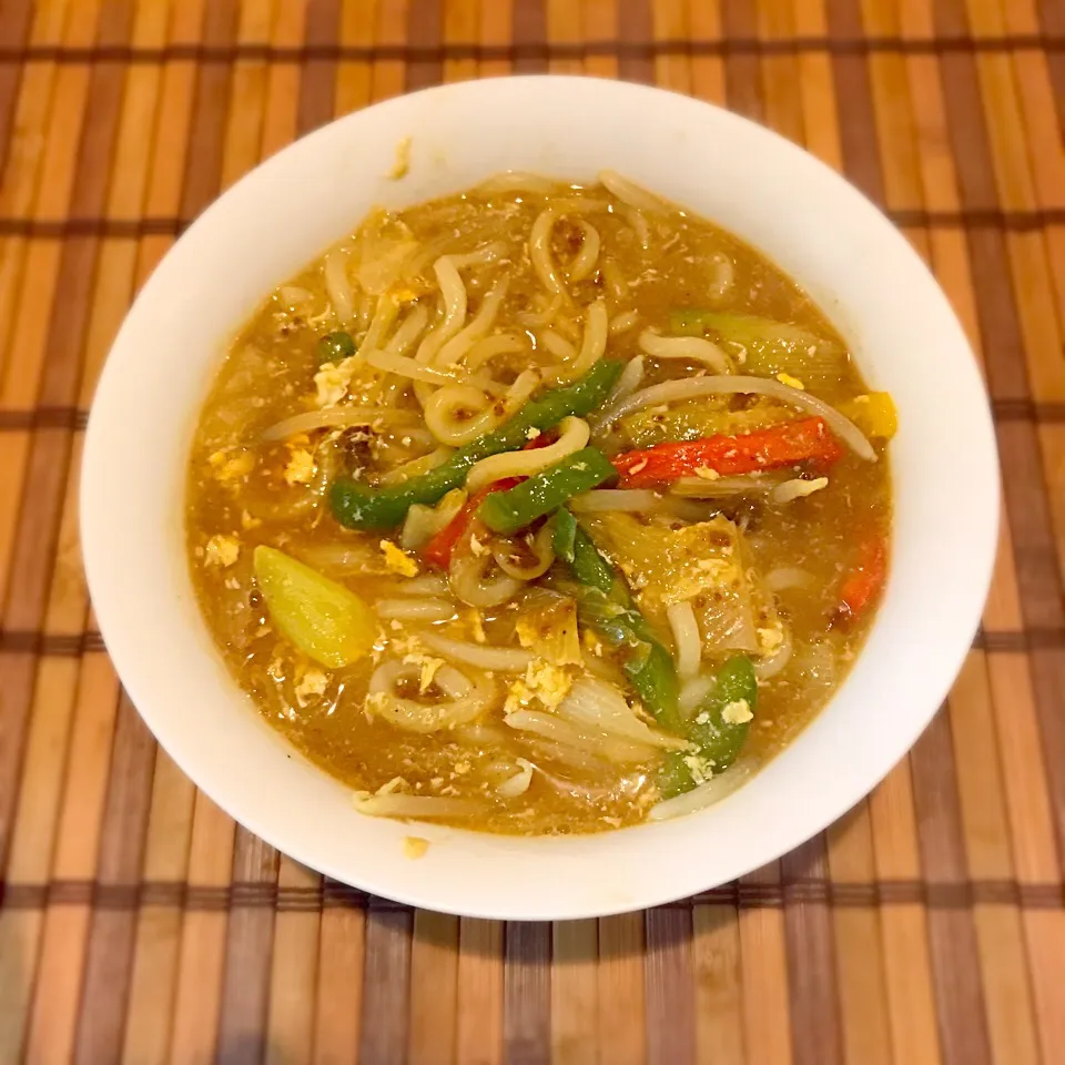 1月5日 夜食で作ったカレーうどん／手作り|かれぇ☆はんたぁさん