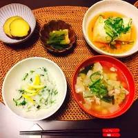 七草粥＊夕食