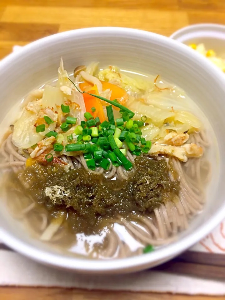 日本蕎麦×白菜の蒸し煮の残り
(o⁰⊖⁰o)かっぱ庵 #アレンジ料理  #展開料理|morimi32さん