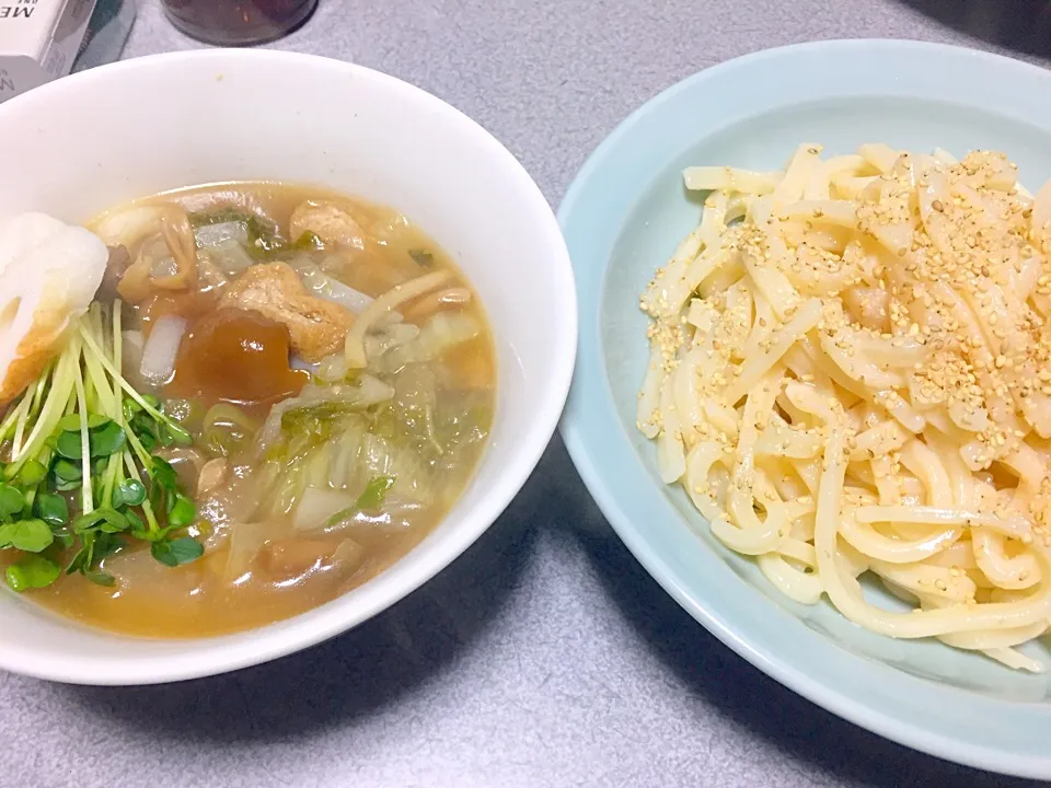 Snapdishの料理写真:魚沼きのこ汁(つけ汁にして)、うどん|ms903さん