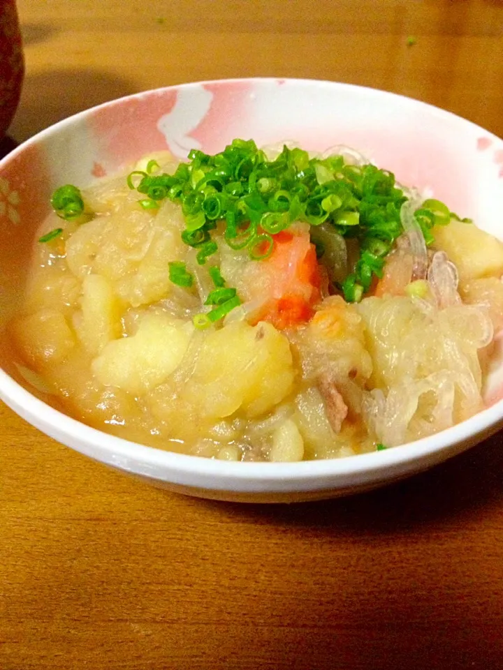 肉じゃが✨春雨入り〜じゃがいもは 潰してね👍|まいりさん