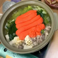 Snapdishの料理写真:明太モツ鍋🍲|みかろさん