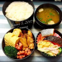 Snapdishの料理写真:1/5✳︎高2球児のお弁当⚾️|Maamiさん