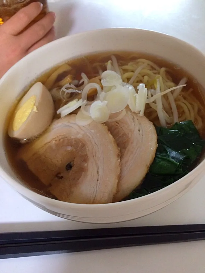 Snapdishの料理写真:醤油ラーメンlunch♡2017/01/08|ちび太さん