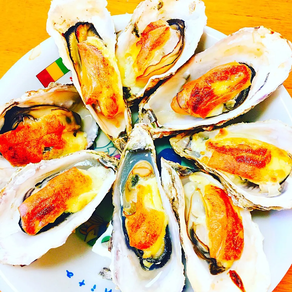 Snapdishの料理写真:牡蠣のグラタン焼き🍴✨|daichanmomさん