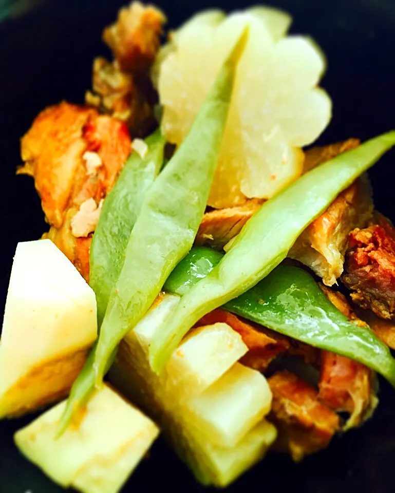 #whiteradish #porkbelly #stringbeans #bambooshoot|Seagrapesさん