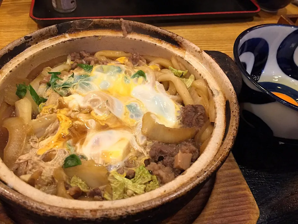 牛すき焼き風うどん|愛ペガさん