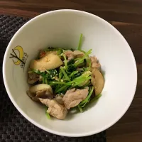 豆苗と豚肉の味噌炒め|yosukeさん