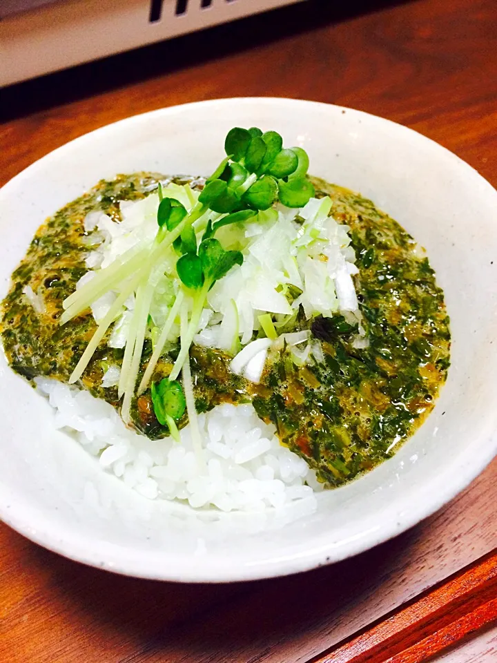 Snapdishの料理写真:今夜の〆🍚ぎばさ丼|Norikoさん