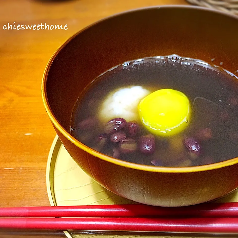 Snapdishの料理写真:栗ぜんざい  明日は鏡開き〜|chieko ♪さん