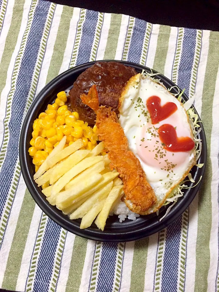 Snapdishの料理写真:ロコモコ丼弁当|にゃおさん