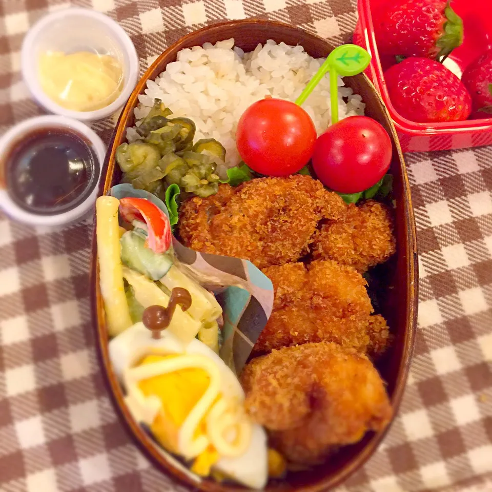 もち麦ご飯とチキンカツ弁当|Nagashima  Yukoさん