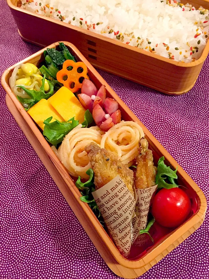 手羽中カレー風味弁当🐔|udomegu☆さん