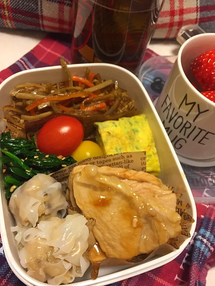 女子高生用 生姜焼き弁当|riorieさん